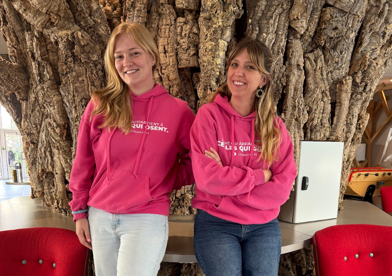 Alison Payne et Célisiane Rosius en animation de Hackathon