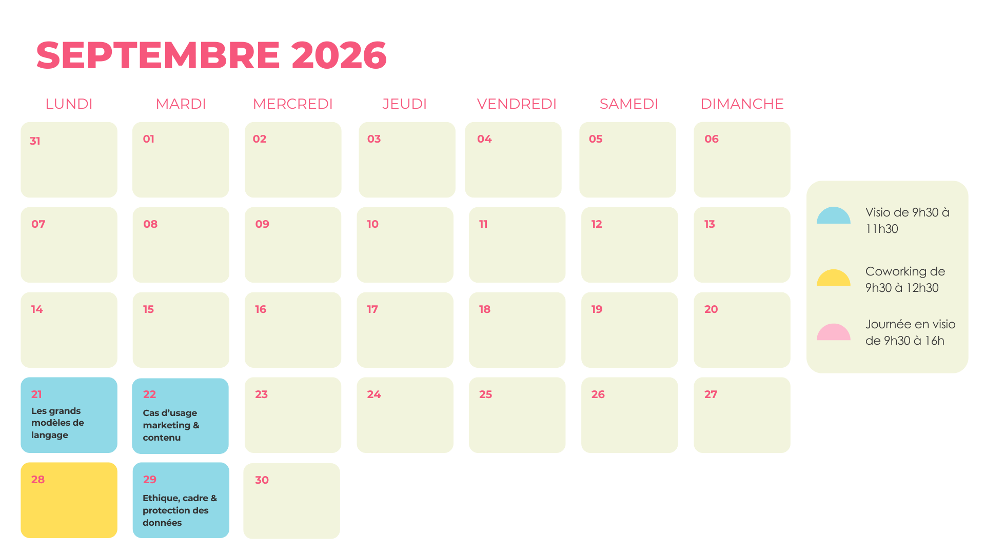 Dates formation consultante ia